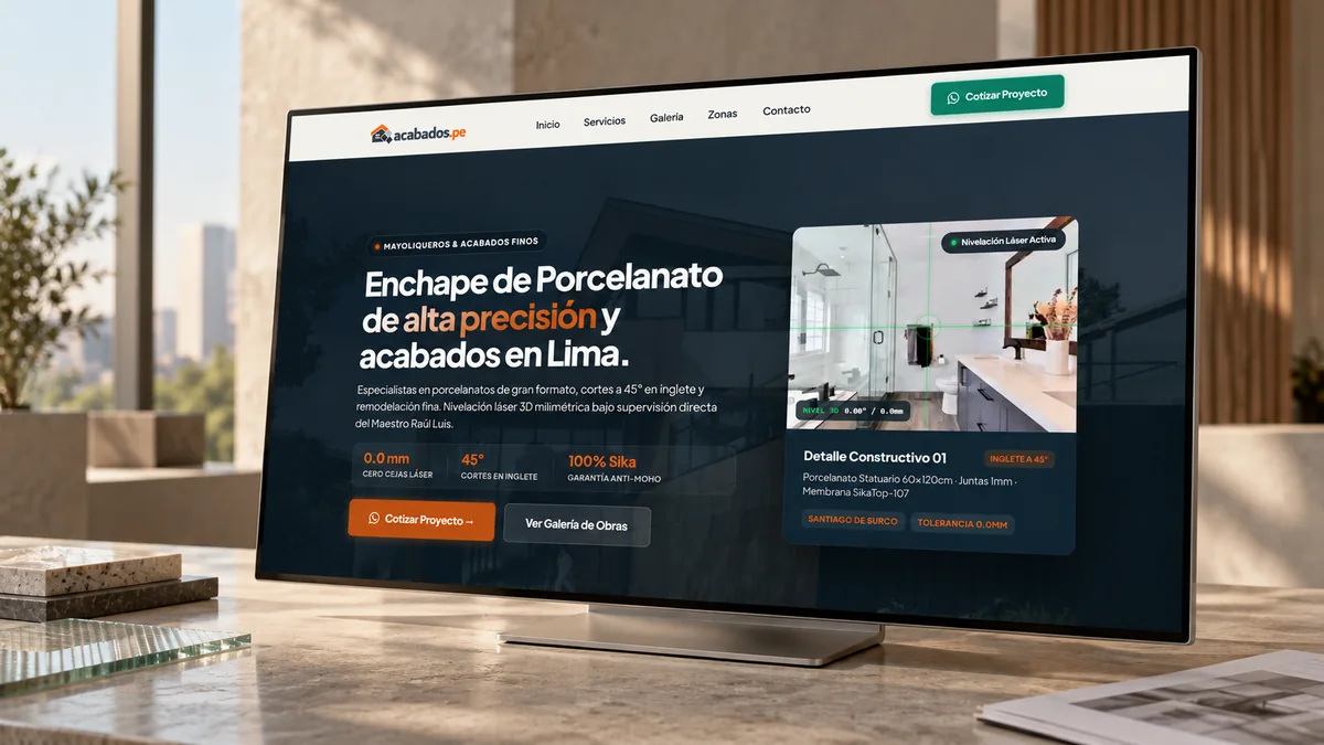 acabados.pe - Showroom Digital y Catálogo de Alta Velocidad