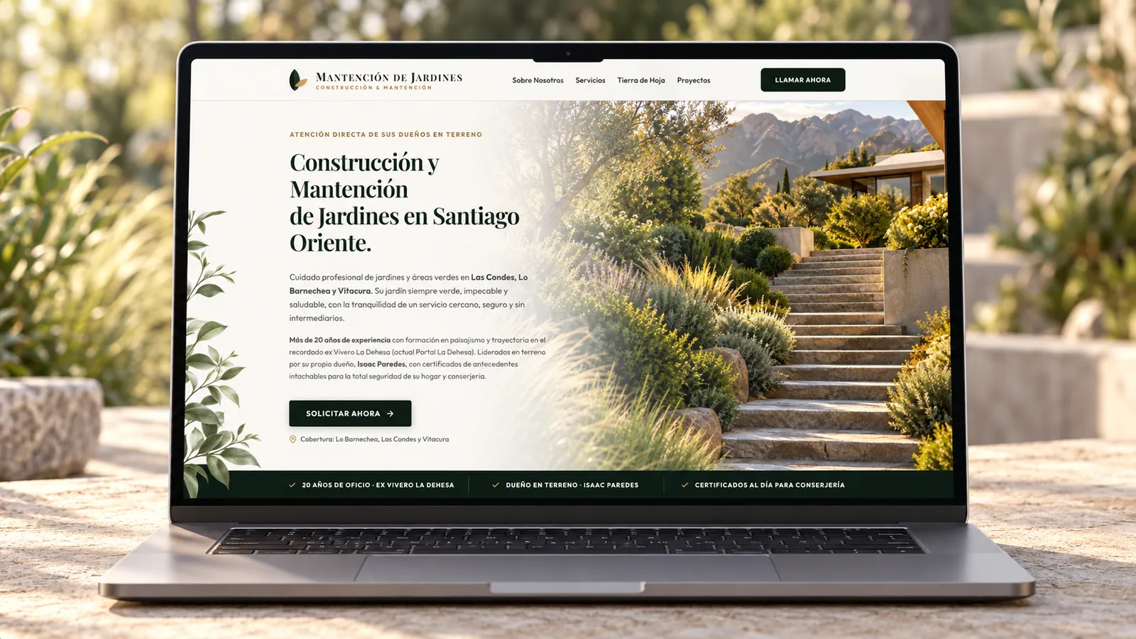mantenciondejardines.cl - mantenciondejardines.cl: Captación local directa y liderazgo orgánico en Google